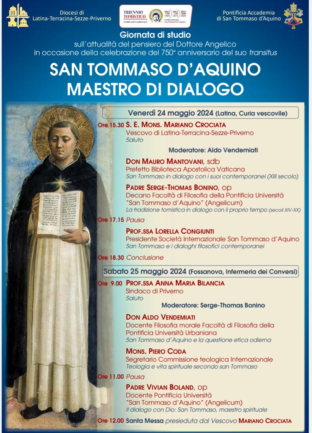 Featured image for “Jornada de estudio – “Santo Tomás de Aquino maestro de diálogo””